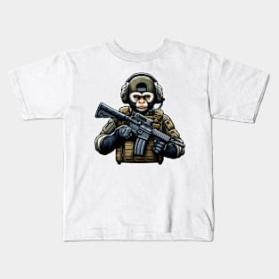 Tactical Monkey Kids T-Shirt